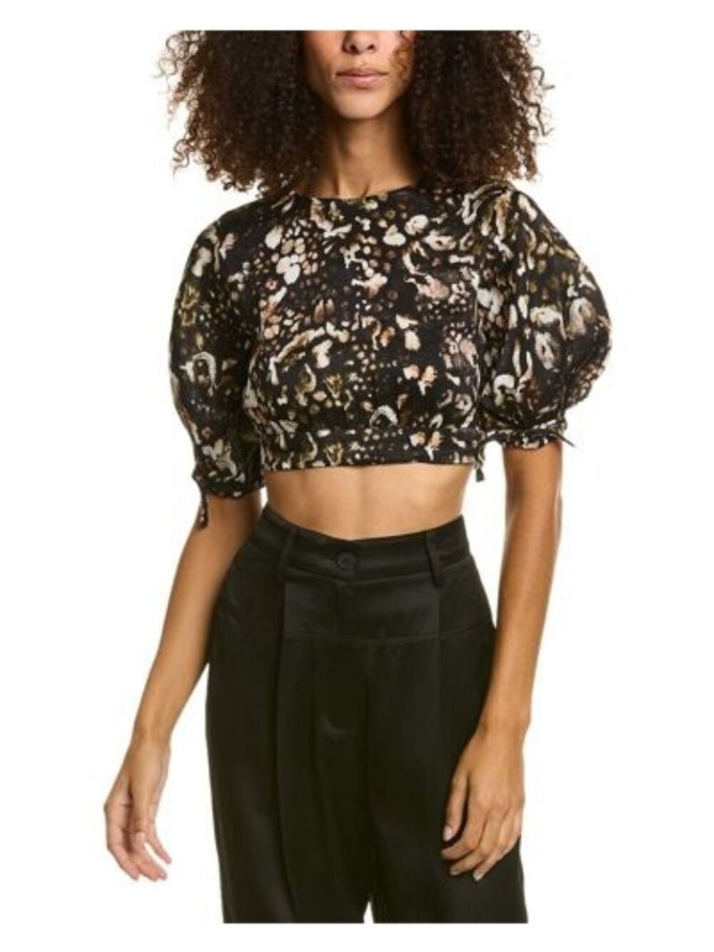 AllSaints Linen-Silk Blend Asta Kettu Top, Size 12, Brand New with Tags